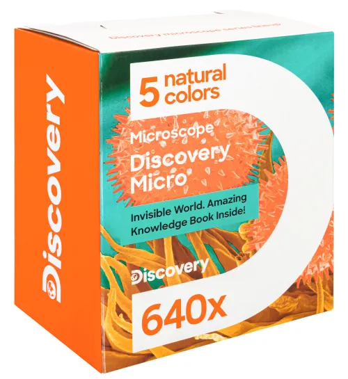 a fényképen:  Levenhuk Discovery Micro mikroszkóp és könyv,  15