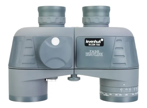 a képen:  Levenhuk Nelson 7x50 kétszemes távcső hajszálkereszttel és iránytűvel,  6