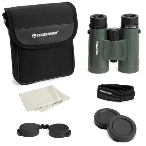 a fényképen:  Celestron Nature DX 8x42 kétszemes távcső,  7
