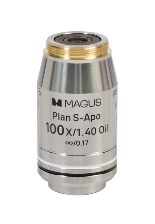a képen:  MAGUS FL S-APO60 PlanF S-Apo 4х/10х/20х/40х/100х olaj ∞/0,17 H 60 mm-es objektív készlet,  10