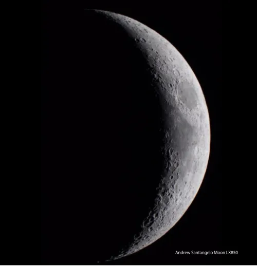 a fotón:  Meade LX850 14"-os, F/8 rekesznyílású ACF teleszkóp,  9