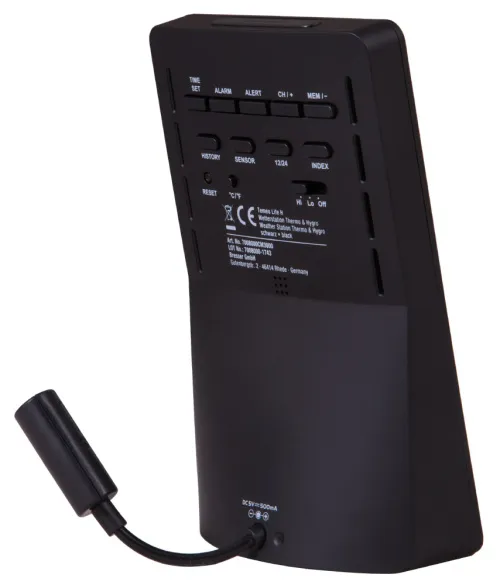 a képen:  Bresser Temeo Life H színes kijelzős időjárás állomás, fekete,  5