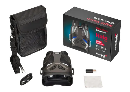 a fényképen:  Levenhuk Halo 30XN digitális éjjellátó kétszemes távcső,  2