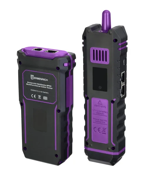 a fényképen:  Ermenrich NetGeeks NP50 multifunkcionális kábeltesztelő,  5