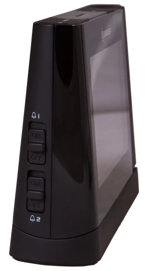 a fényképen:  Bresser színes kijelzős kivetítős óra, fekete,  4