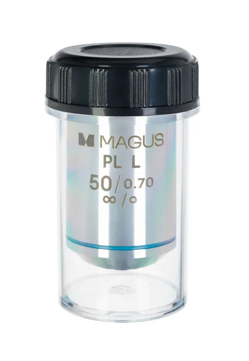 a fényképen:  MAGUS 50PLL 50х/0,70 Plan H SzM 3,68 mm objektív,  2