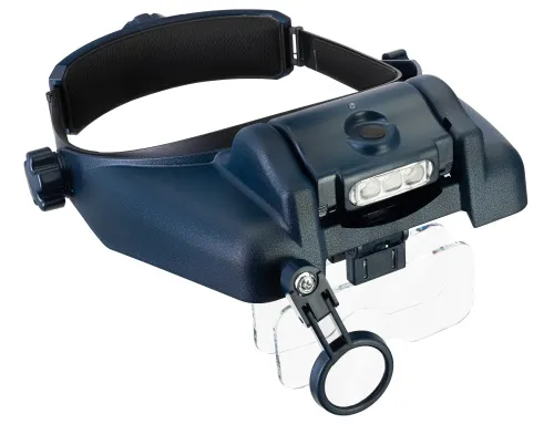 a képen:  Levenhuk Discovery Crafts DHR 20 fejre rögzíthető, tölthető nagyító,  4