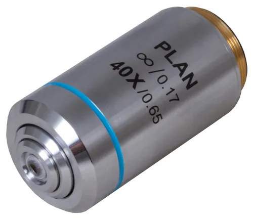 a fényképen:  Levenhuk MED 40x végtelen-plan-akromatikus objektív,  2