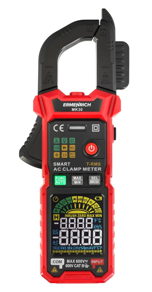 a fényképen:  Ermenrich Ping MK30 digitális lakatfogó,  3