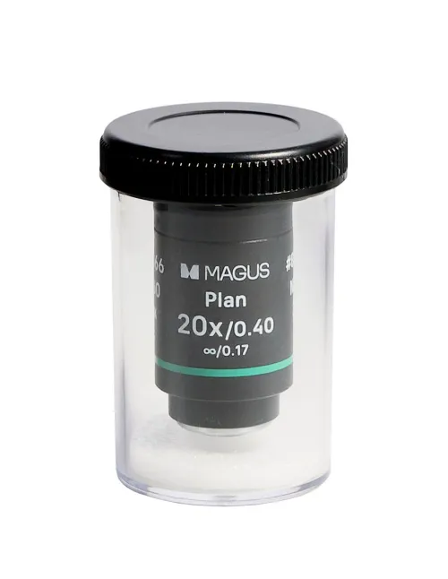 a fényképen:  MAGUS 20PL60 20х/0,40 ∞/ 0,17 H 60 mm objektív,  5