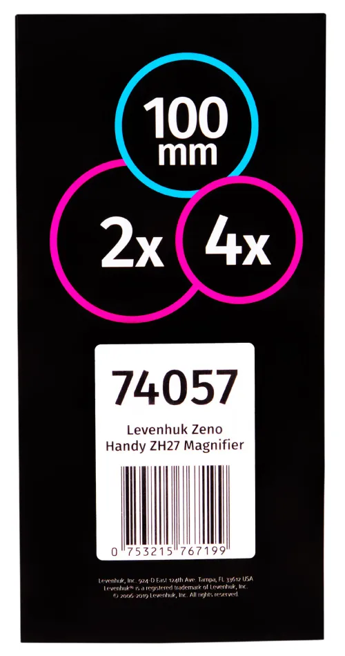 a fényképen:  Levenhuk Zeno Handy ZH27 nagyító,  10