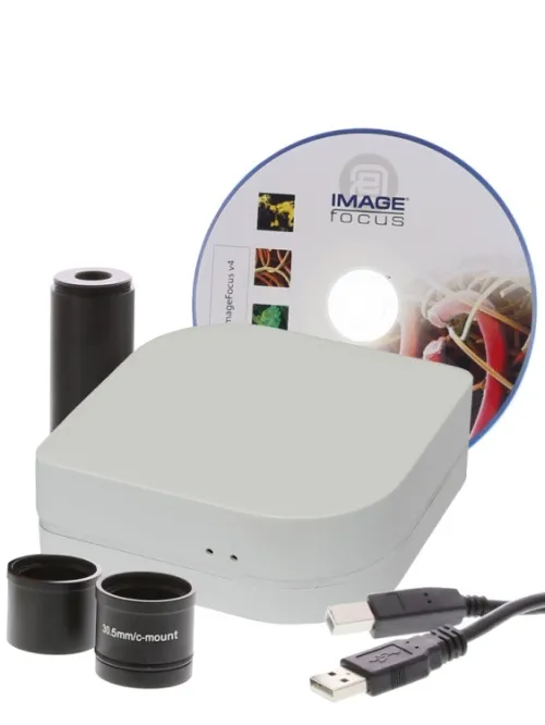 a képen:  sCMEX USB 2.0 kamera 1,3 Mp (C-menetes + 0,35x adapter a csomagban),  2