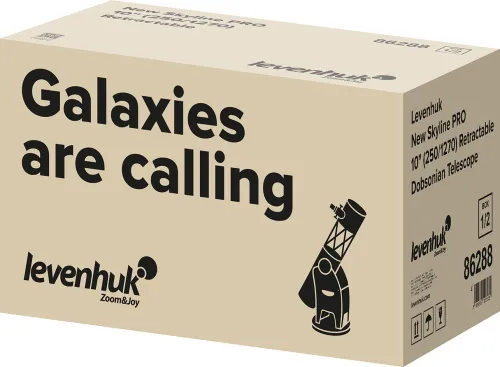 a fényképen:  Levenhuk New Skyline PRO 10" (250/1270) visszahúzható Dobson teleszkóp,  7