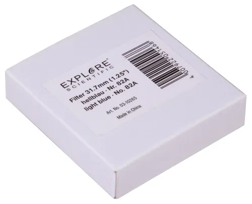 a fényképen:  Explore Scientific világoskék N82A 1,25"-os szűrő,  6
