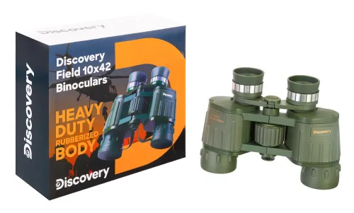 a fotón:  Levenhuk Discovery Field 10x42 kétszemes távcső,  11