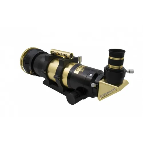 a fényképen:  Coronado SolarMax III 70 mm napteleszkóp RichView rendszerrel és BF15 szűrővel,  3