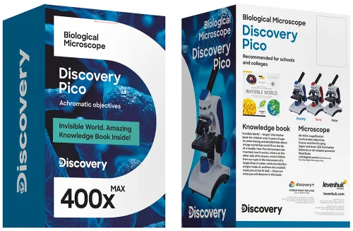 a képen:  Levenhuk Discovery Pico Polar digitális mikroszkóp és könyv,  14