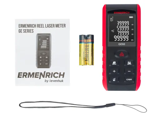 a fényképen:  Ermenrich Reel PRO GE60 lézeres mérő,  2