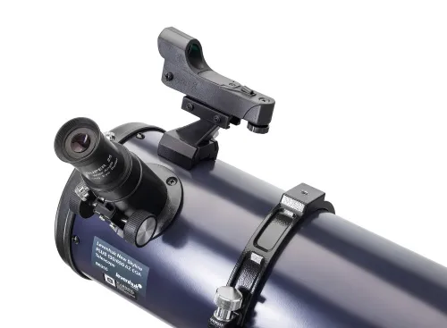 a fényképen:  Levenhuk New Skyline PLUS 130/650 AZ-EQA teleszkóp,  10