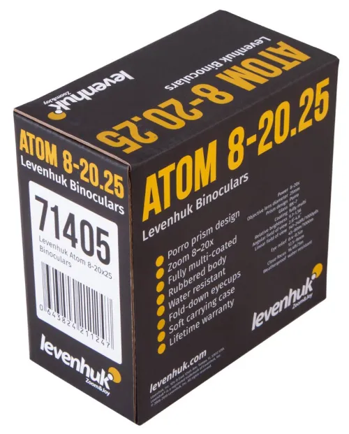 a fényképen:  Levenhuk Atom 8–20x25 kétszemes távcső,  11