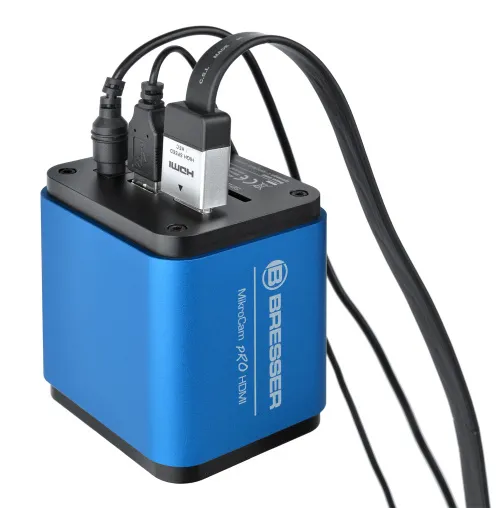 a fényképen:  Bresser MikroCam PRO HDMI digitális mikroszkóp-kamera,  2