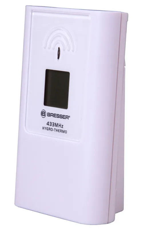 a fotón:  Bresser TemeoTrend JC LCD RC időjárás állomás (falióra), fehér,  8