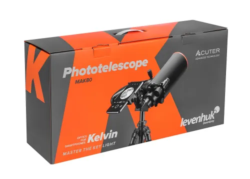 a fényképen:  Levenhuk Kelvin MAK80 AZ fototeleszkóp,  15