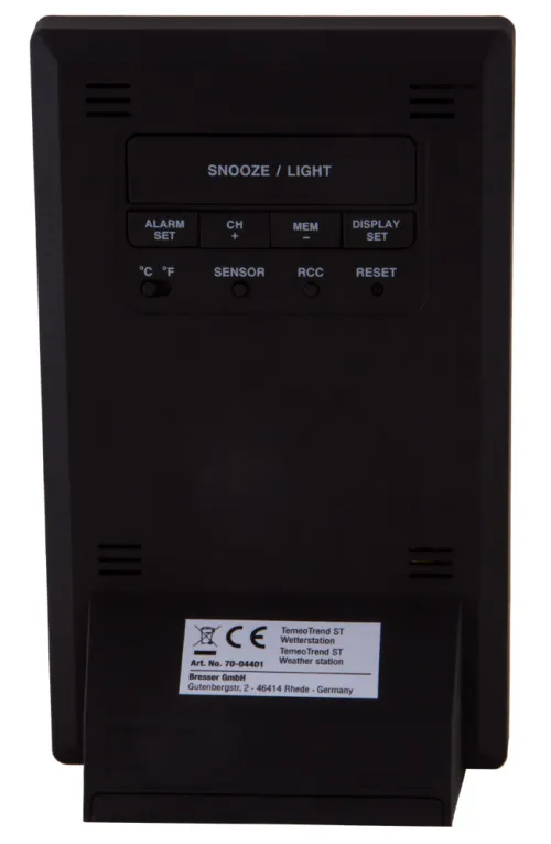 a fotón:  Bresser TemeoTrend ST RC időjárás állomás, fekete,  4