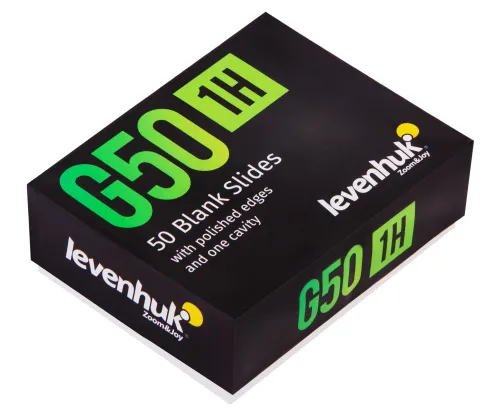 a képen:  Levenhuk G50 1H egy üreges üres tárgylemez (50 darab),  6