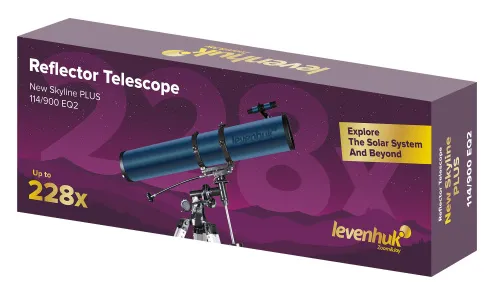 a képen:  Levenhuk New Skyline PLUS 114/900 EQ2 teleszkóp,  2