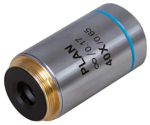 a fényképen:  Levenhuk MED 40x végtelen-plan-akromatikus objektív,  3