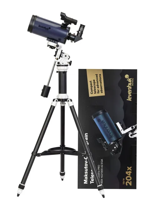 a fényképen:  Levenhuk New Skyline PRO MAK 102/1300 AZ-EQA teleszkóp,  2