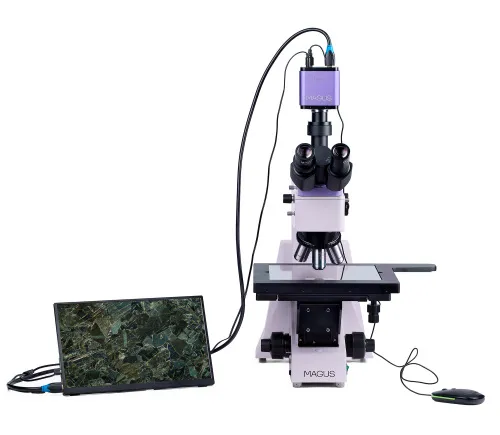 a fényképen:  MAGUS Metal D650 BD LCD metallográfiai digitális mikroszkóp,  6