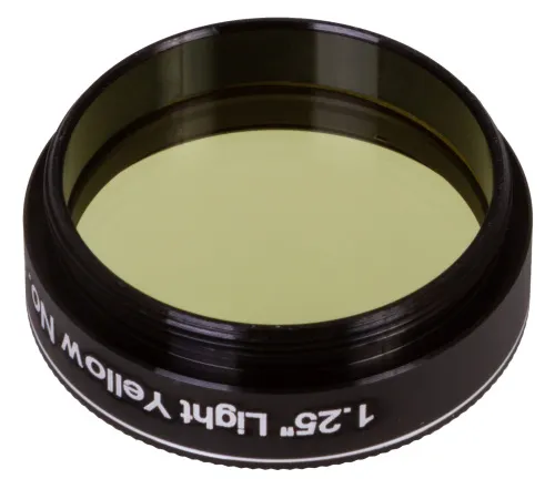 a fényképen:  Explore Scientific világos sárga N8 1,25"-ös szűrő,  3