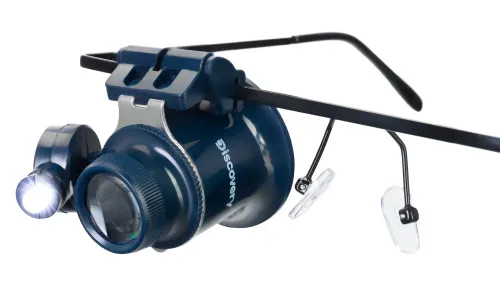 a fényképen:  Levenhuk Discovery Crafts DGL 20 nagyítószemüvegek,  8