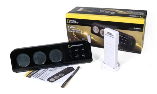 a fotón:  Bresser National Geographic 3-képernyős időjárás-állomás,  2