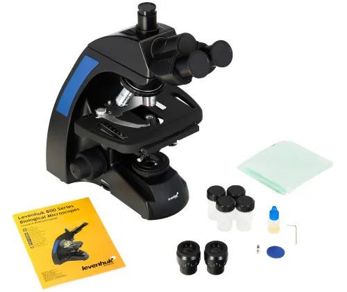 a képen:  Levenhuk 870T biológiai trinokuláris mikroszkóp,  2