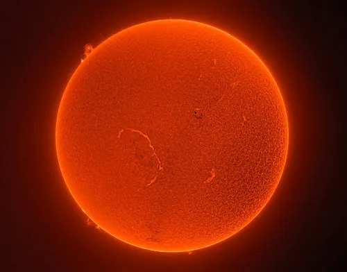 a fotón:  Coronado SolarMax III 70 mm napteleszkóp RichView rendszerrel és BF10 szűrővel,  8