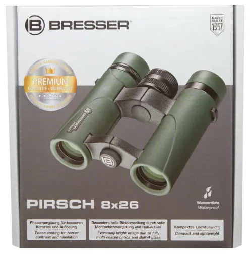 a képen:  Bresser Pirsch 8x26 kétszemes távcső,  12