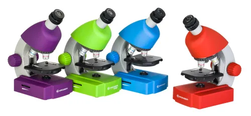 a fotón:  Bresser Junior 40x-640x mikroszkóp, lila,  16