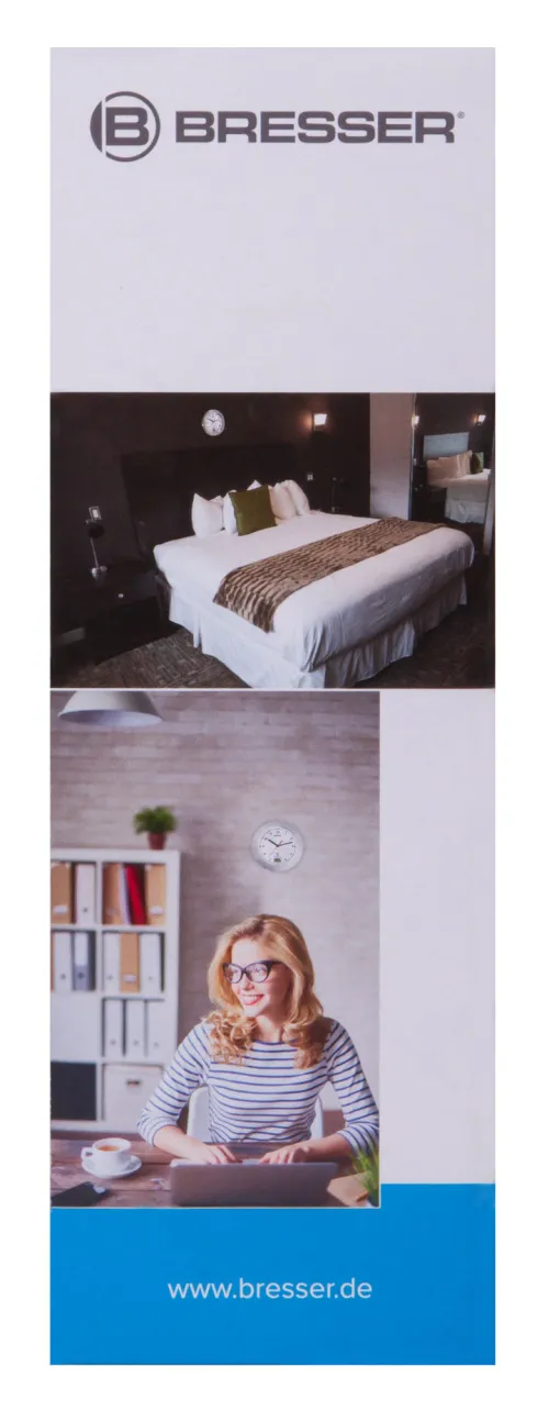 a képen:  Bresser MyTime Bath vízálló fali óra, fehér,  9