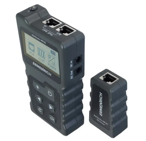 a fényképen:  Ermenrich NetGeeks NP25 PoE tesztelő,  7