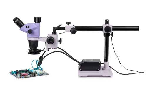 a fényképen:  MAGUS Stereo 8TR sztereomikroszkóp elektronikai javításokhoz,  2