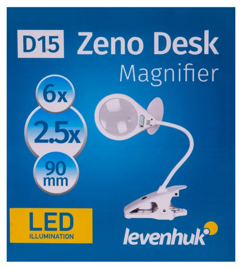 a fényképen:  Levenhuk Zeno Desk D15 nagyító,  11