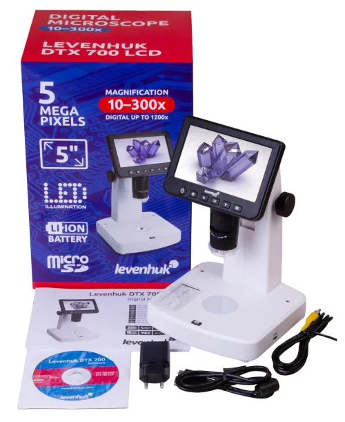 a fotón:  Levenhuk DTX 700 LCD-kijelzős digitális mikroszkóp,  2