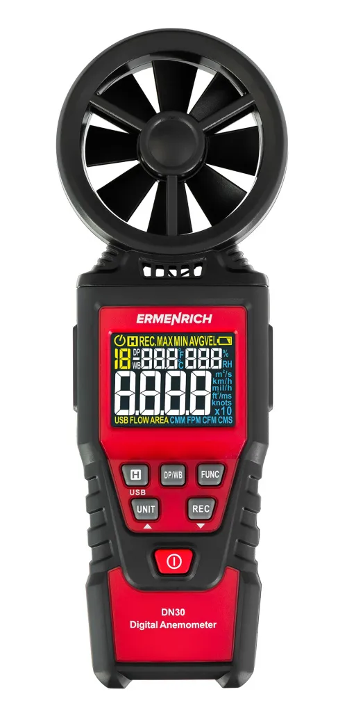 a képen:  Ermenrich Seek DN30 digitális anemométer,  3