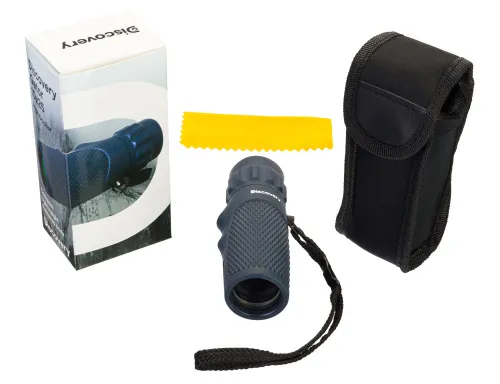 a fényképen:  Levenhuk Discovery Gator 10x25-ös egyszemes távcső,  4
