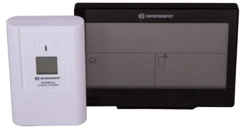 a fényképen:  Bresser TemeoTrend LG RC időjárás állomás, fekete,  7