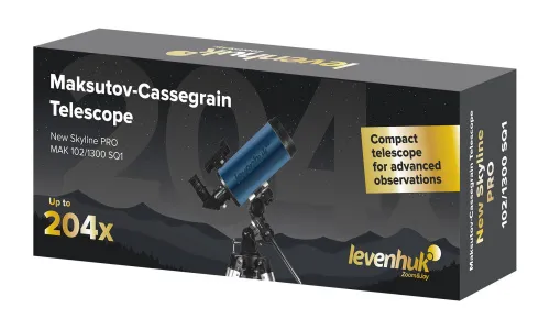 a fényképen:  Levenhuk New Skyline PRO MAK 102/1300 SQ1 teleszkóp,  2