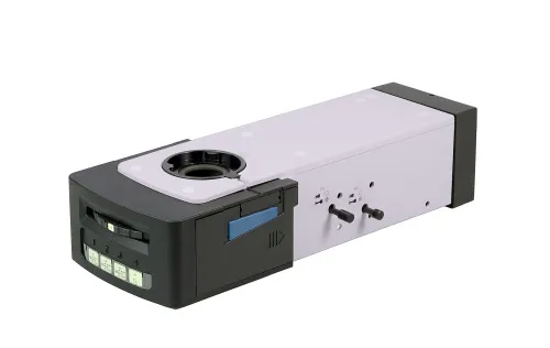 a fényképen:  MAGUS Epi-FL04 LED Epi-fluoreszcens tartozék, fluoreszcens szűrőkockák FITC/ TRITC/DAPI,  8